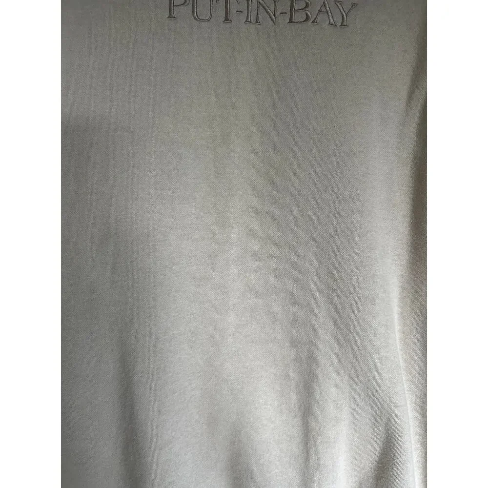 Put-in-Bay Crewneck Sweatshirt  Beige Men's Large‎ Ohio Lake